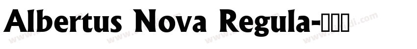 Albertus Nova Regula字体转换